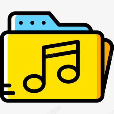 音乐文件夹音乐9黄色图标图标