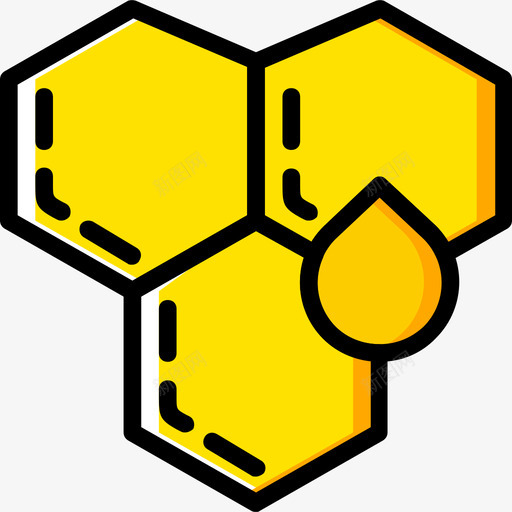 亲爱的养蜂场3黄色图标svg_新图网 https://ixintu.com 亲爱的 养蜂场3 黄色