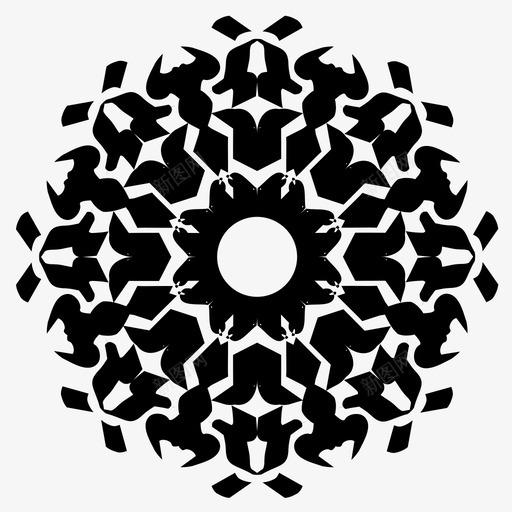 抽象的花艺术基本的图标svg_新图网 https://ixintu.com 伊斯兰的 基本的 抽象的创作 抽象的花 简单的 艺术