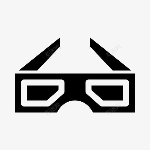 3d眼镜电影院电影图标svg_新图网 https://ixintu.com 3d眼镜 电影 电影院 虚拟现实