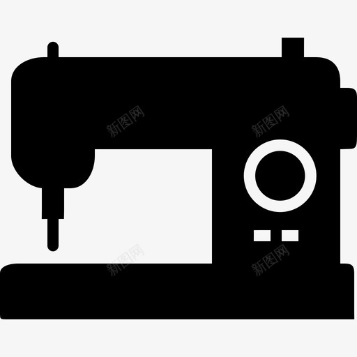 实心缝纫机家具和白色家电图标svg_新图网 https://ixintu.com 实心缝纫机 家具和白色家电