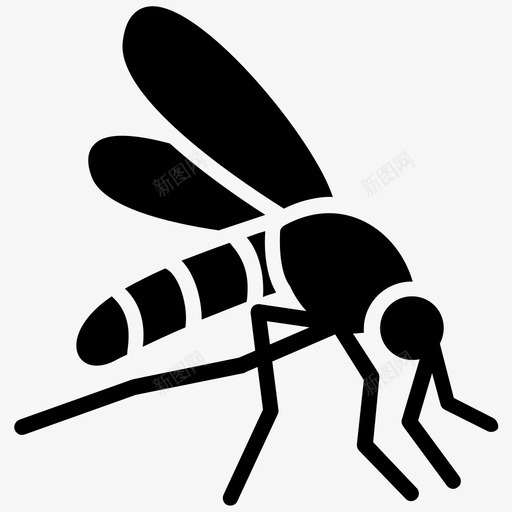 蚊子登革热昆虫图标svg_新图网 https://ixintu.com 害虫 昆虫 昆虫字形图标 瘙痒 登革热 蚊子
