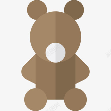 泰迪熊情人节15平淡图标图标