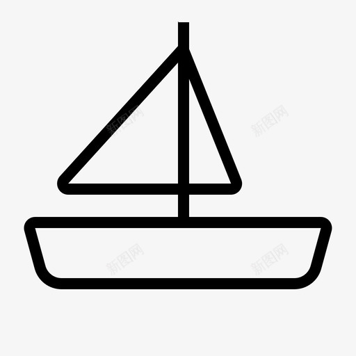 船帆船海运图标svg_新图网 https://ixintu.com 帆船 旅行 海运 船 车辆 车辆轮廓 运输