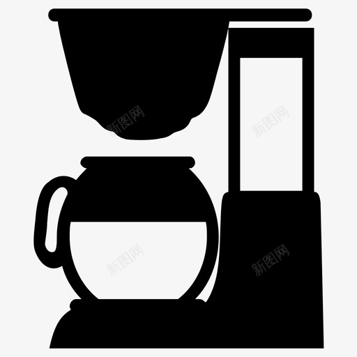 咖啡机自助餐厅饮料图标svg_新图网 https://ixintu.com 厨房用具 咖啡机 自助餐厅 餐厅 饮料