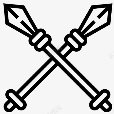 长矛战斗骑士图标图标