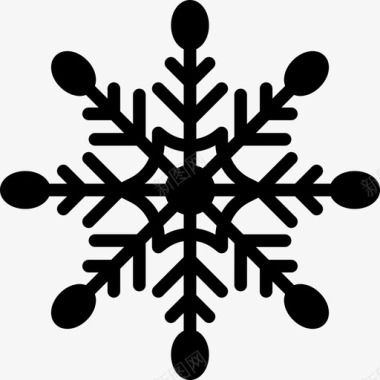 雪花冬天3填充图标图标