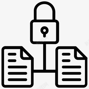 文档安全内容保护数据保护图标图标