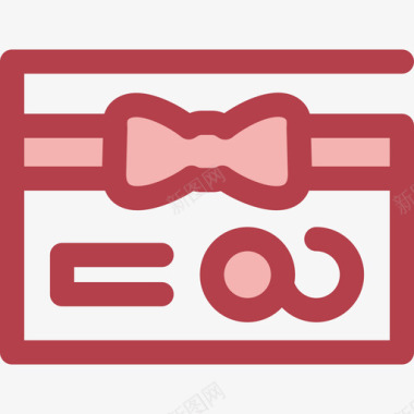 礼品卡电子商务9红色图标图标