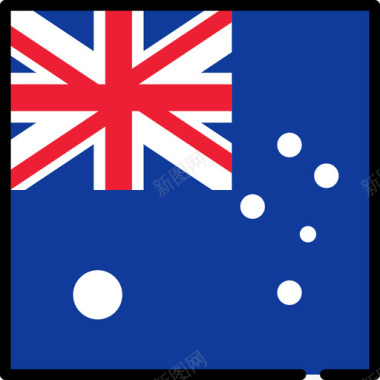 澳大利亚国旗收藏3方形图标图标