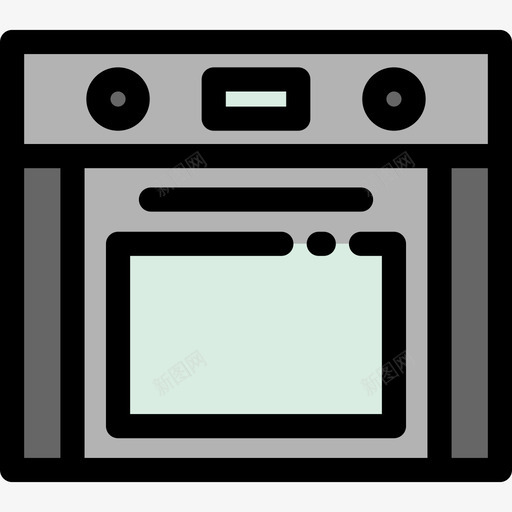 烘焙家装13线性颜色图标svg_新图网 https://ixintu.com 家装13 烘焙 线性颜色
