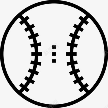 棒球运动16直线型图标图标