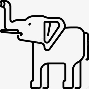 大象动物21直系图标图标