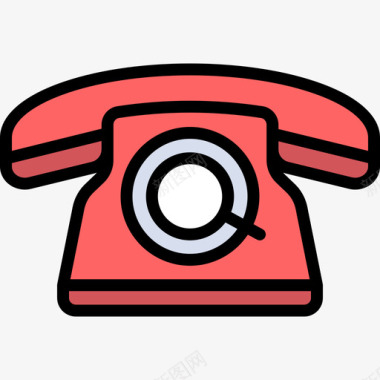 电话客户服务9线颜色图标图标