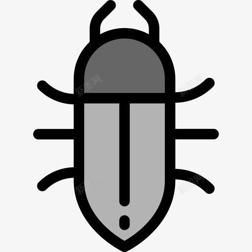 甲虫动物30线形颜色图标svg_新图网 https://ixintu.com 动物30 甲虫 线形颜色