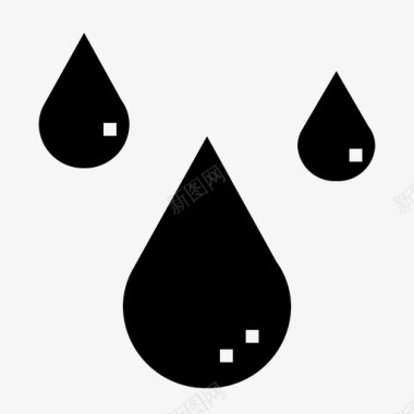 水水滴自然图标图标