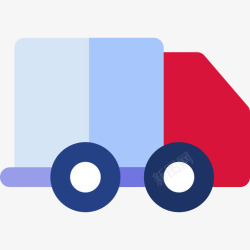 商务运货运货卡车商务18扁平图标高清图片