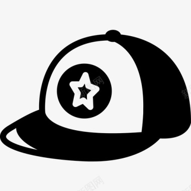 帽子棒球帽时尚图标图标