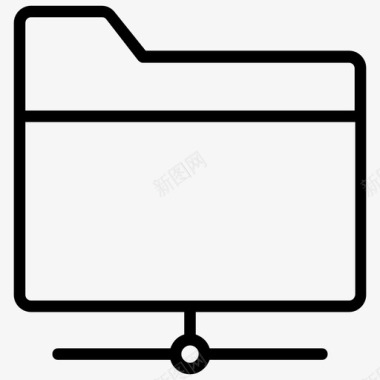 网络文件夹存档共享驱动器图标图标