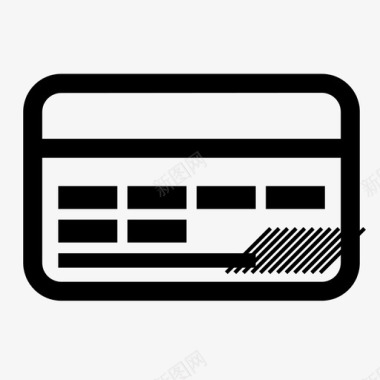 支付卡信用卡借记卡图标图标