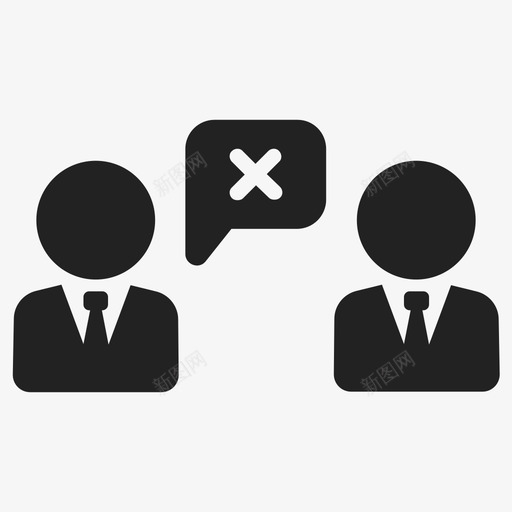 不同意业务拒绝图标svg_新图网 https://ixintu.com 不同意 业务 删除 拒绝 错误
