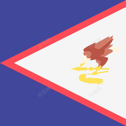 美属萨摩亚国际旗帜4方形图标svg_新图网 https://ixintu.com 国际旗帜4 方形 美属萨摩亚