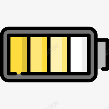 电池ui4线性颜色图标图标