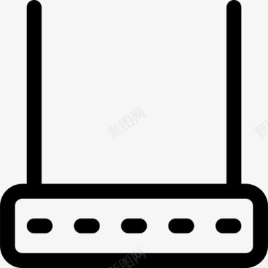 Wifi电子设备16线性图标图标