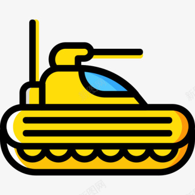 坦克军徽黄色图标图标