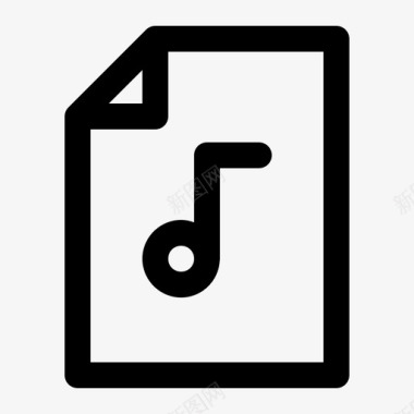 音乐文件文档多媒体图标图标