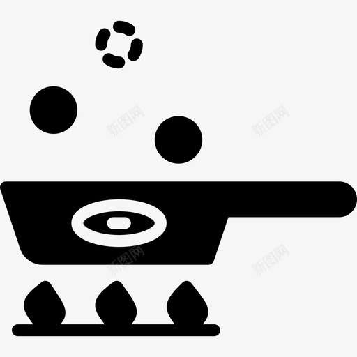 煎锅美食4填充图标svg_新图网 https://ixintu.com 填充 煎锅 美食4