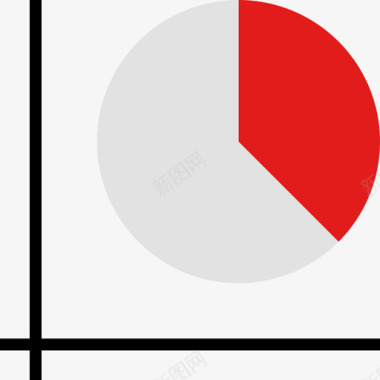 统计信息图形红色3平坦图标图标