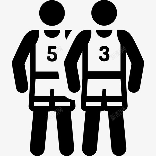篮球运动员满员图标svg_新图网 https://ixintu.com 满员 篮球运动员