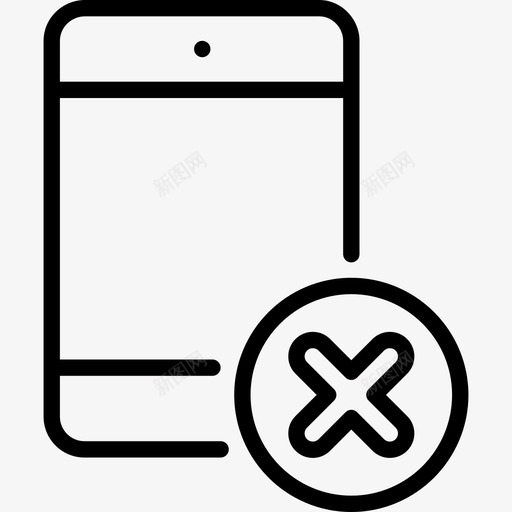 智能手机交互2线性图标svg_新图网 https://ixintu.com 交互2 智能手机 线性