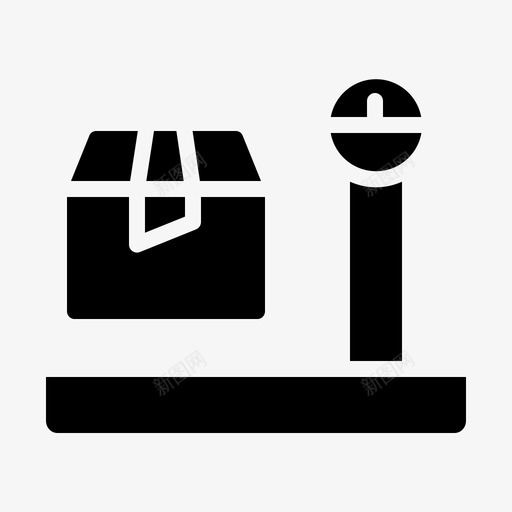 秤箱交货图标svg_新图网 https://ixintu.com 交货 包装 物流配送 秤 箱