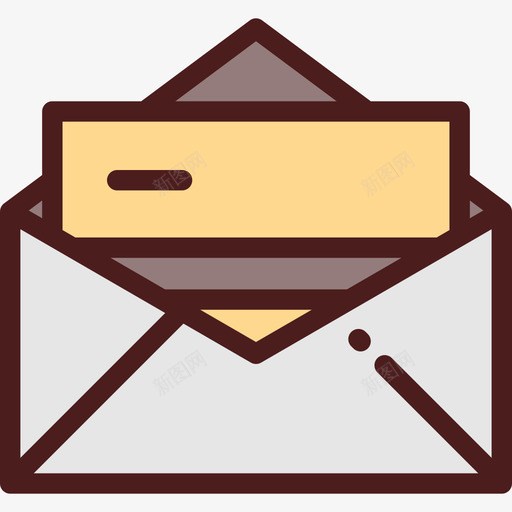 邮件银行2线颜色图标svg_新图网 https://ixintu.com 线颜色 邮件 银行2