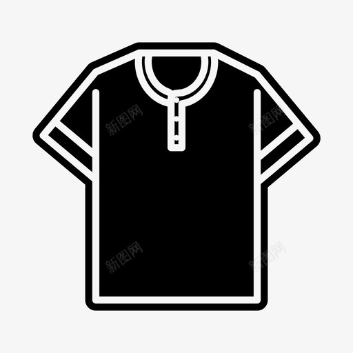 T恤服装衬衫图标svg_新图网 https://ixintu.com T恤 时尚类标志 服装 衬衫