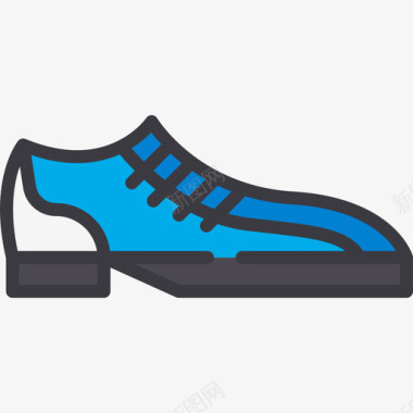 运动鞋运动9线性颜色图标图标