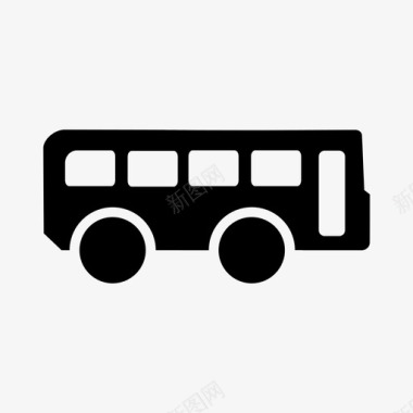 公共汽车公共交通校车图标图标