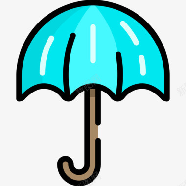 伞弹簧8线型颜色图标图标