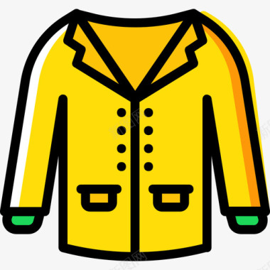 外套冬季黄色图标图标