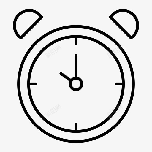 闹钟十点钟时间图标svg_新图网 https://ixintu.com 十点钟 手表 时间 闹钟