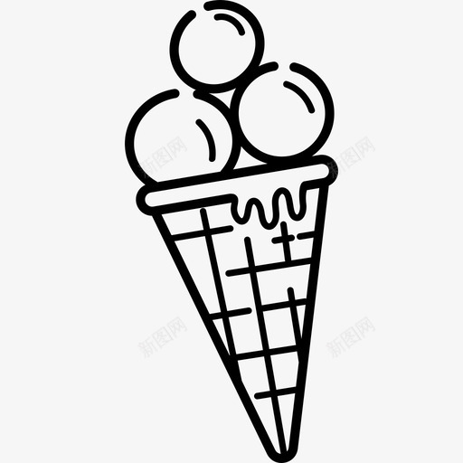 冰淇淋杂烩手工制作图标svg_新图网 https://ixintu.com 冰淇淋 手工制作 杂烩