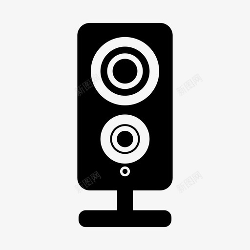 扬声器低音音响图标svg_新图网 https://ixintu.com 低音 多媒体 扬声器 系统 音响