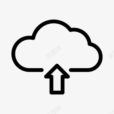 云上传数据存储图标图标