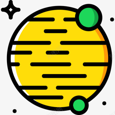 行星太空13黄色图标图标