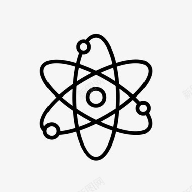 原子化学科学图标图标