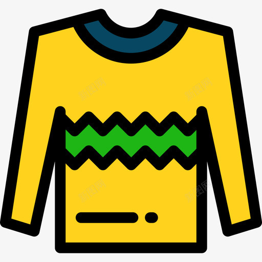 毛衣时髦款式8线性颜色图标svg_新图网 https://ixintu.com 时髦款式8 毛衣 线性颜色