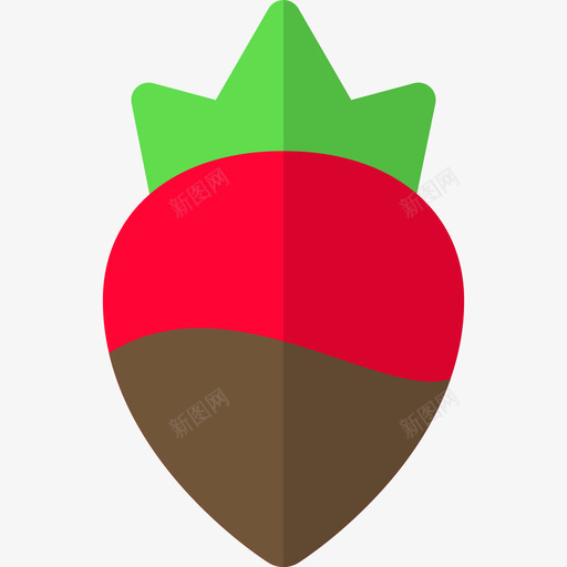 草莓甜点扁豆图标svg_新图网 https://ixintu.com 扁豆 甜点 草莓