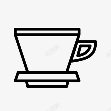 倒过来咖啡咖啡店图标图标